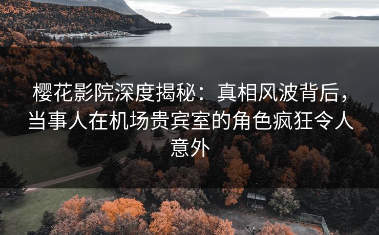 樱花影院深度揭秘：真相风波背后，当事人在机场贵宾室的角色疯狂令人意外